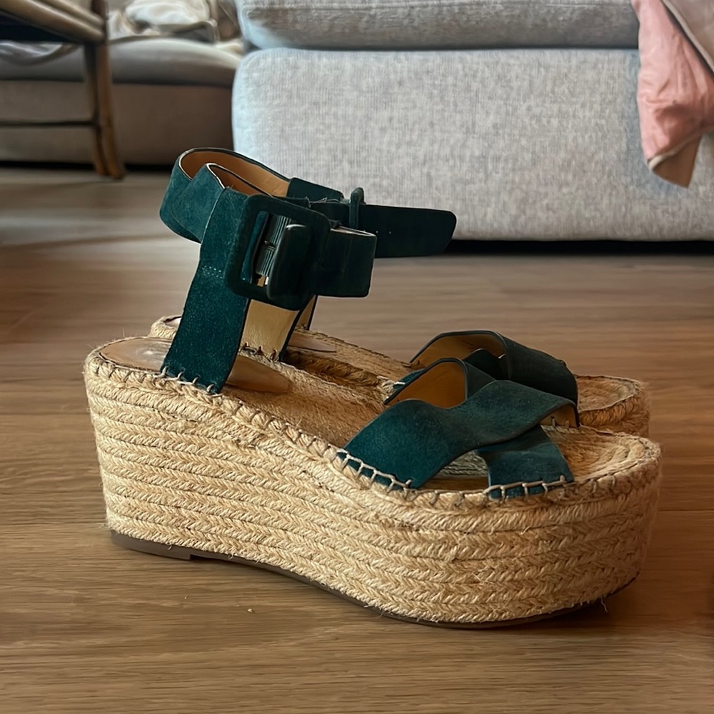 Turquoise Marc Fisher Espadrilles